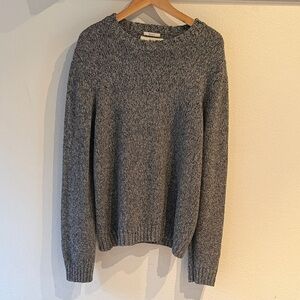 Abercrombie & Fitch Muscle Fit Heavyweight Crewneck Sweater, Grey, Size XL